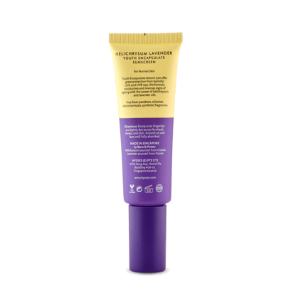Hysses Singapore Face Care Youth Encapsulate Sunscreen Helichrysum Lavender SPF 40 / PA++ R