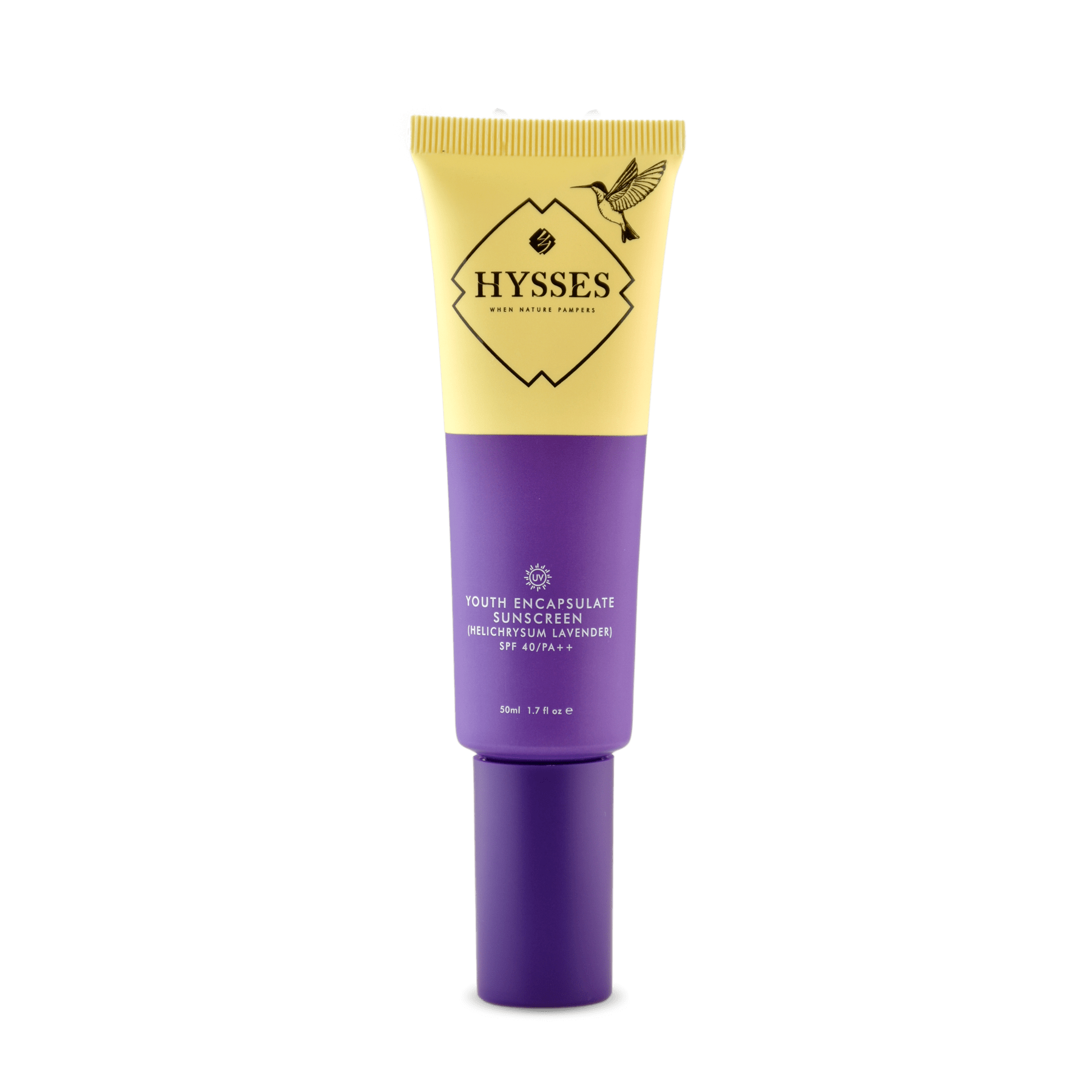 Hysses Singapore Face Care Youth Encapsulate Sunscreen Helichrysum Lavender SPF 40 / PA++ R
