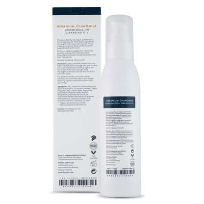 Hysses Singapore Face Facial Microemulsion Cleansing Oil Geranium Chamomile