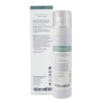 Hysses Singapore Face Facial Wash Tea Tree Hinoki