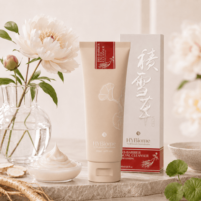 Hysses Singapore Face HYBiome Bio-Barrier Facial Cleanser, Rose Ginseng