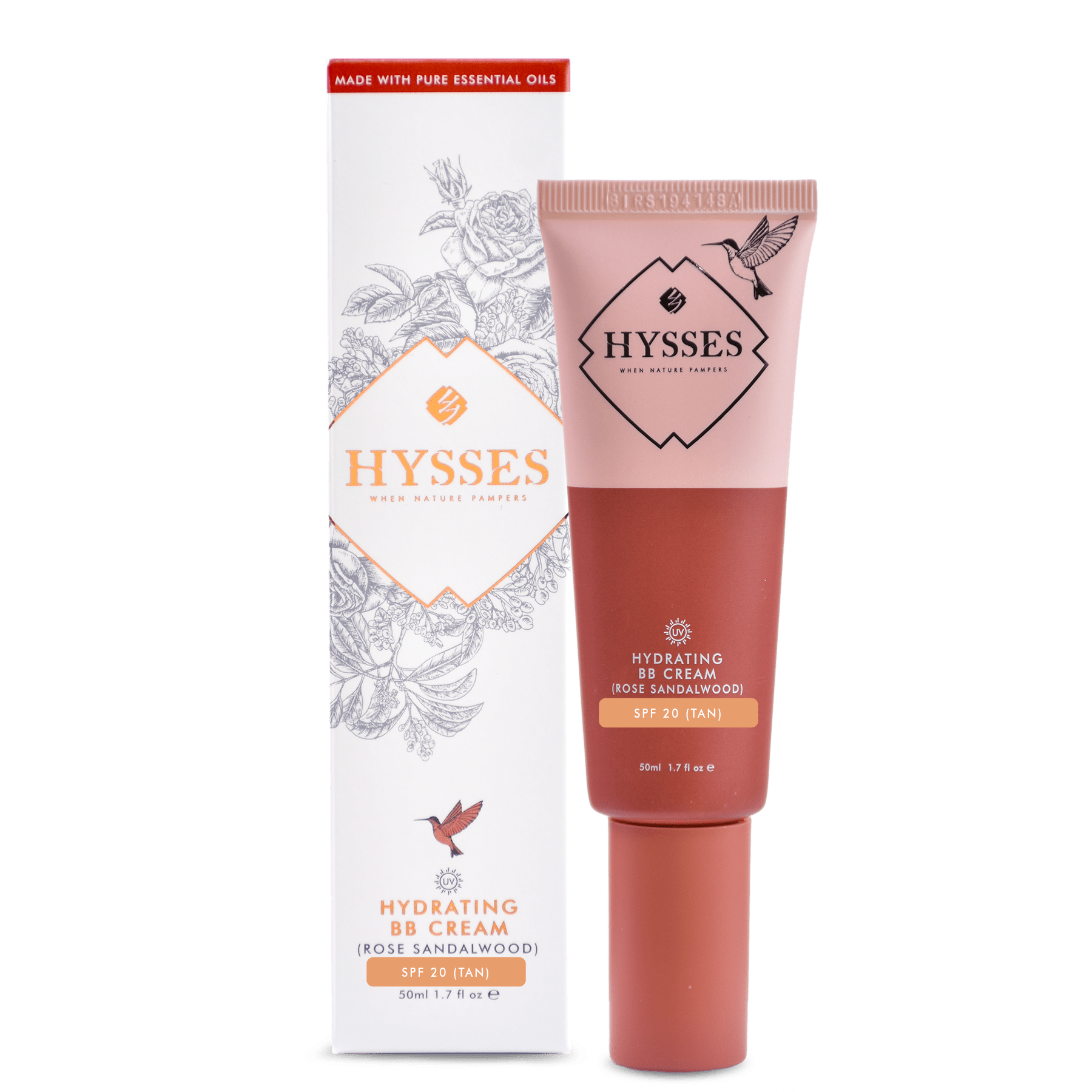 Hysses Singapore Face Hydrating BB Cream Rose Sandalwood SPF20