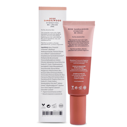 Hysses Singapore Face Hydrating BB Cream Rose Sandalwood SPF20