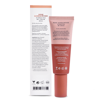 Hysses Singapore Face Hydrating BB Cream Rose Sandalwood SPF20
