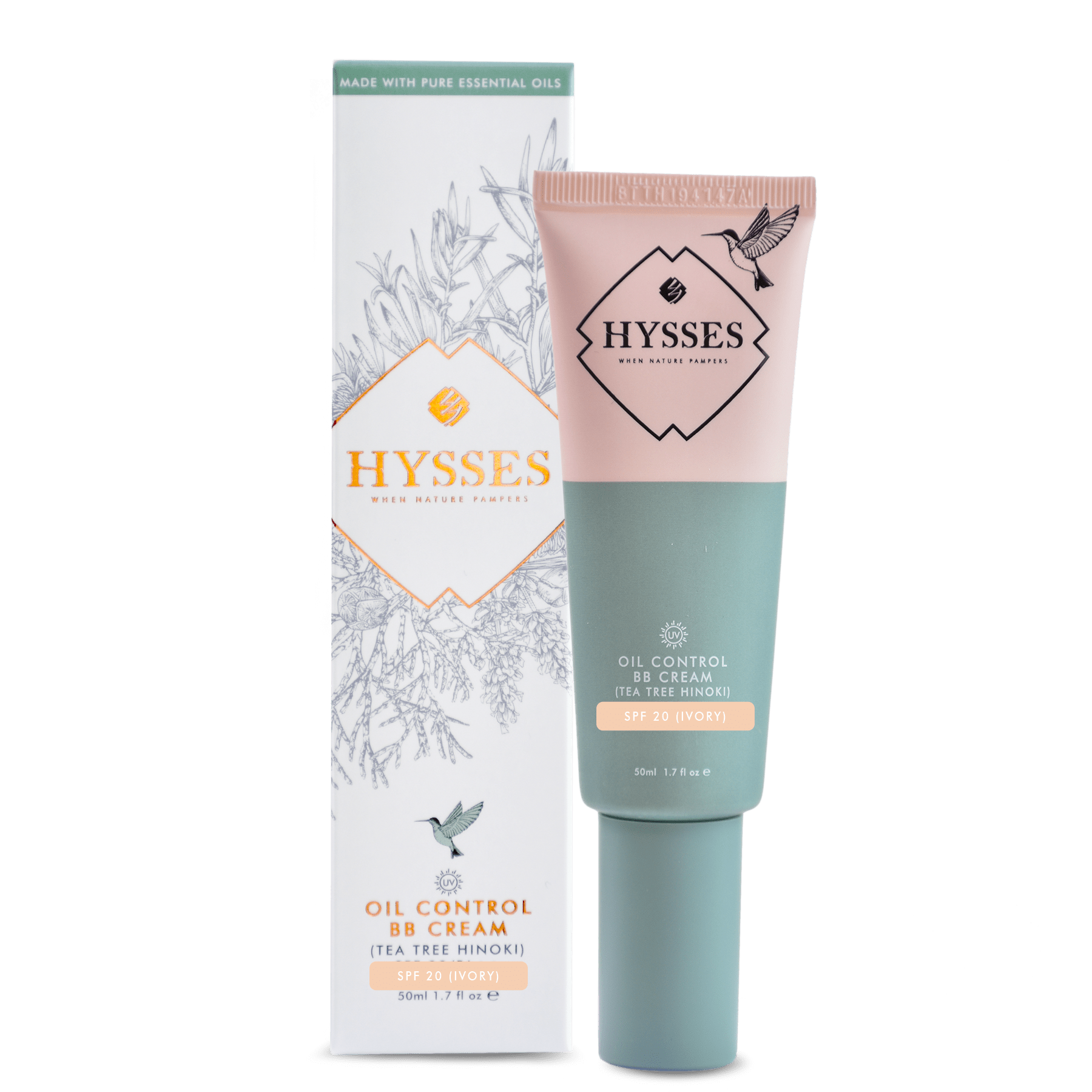 Hysses Singapore Face Oil Control BB Cream Tea Tree Hinoki SPF20