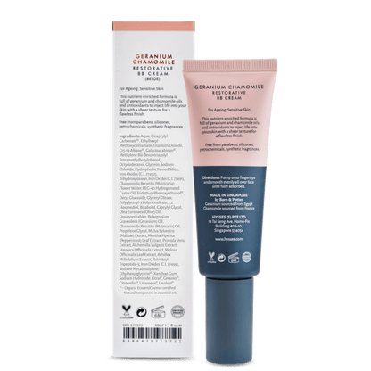 Hysses Singapore Face Restorative BB Cream Geranium Chamomile SPF20