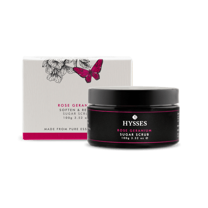 Hysses Singapore Face Sugar Scrub Rose Geranium