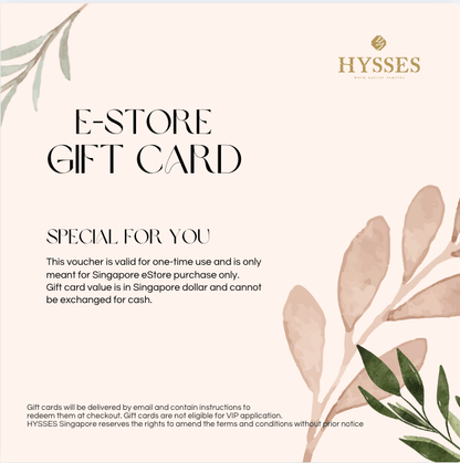 Hysses Singapore Gift Card Estore Gift Card