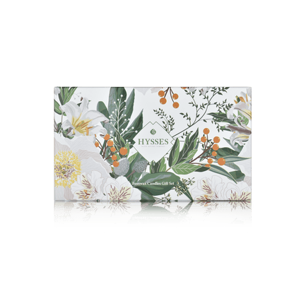 Hysses Singapore Gifts Gift Set Of 2 Beeswax Candles, & Rose Geranium, 150g Lavender