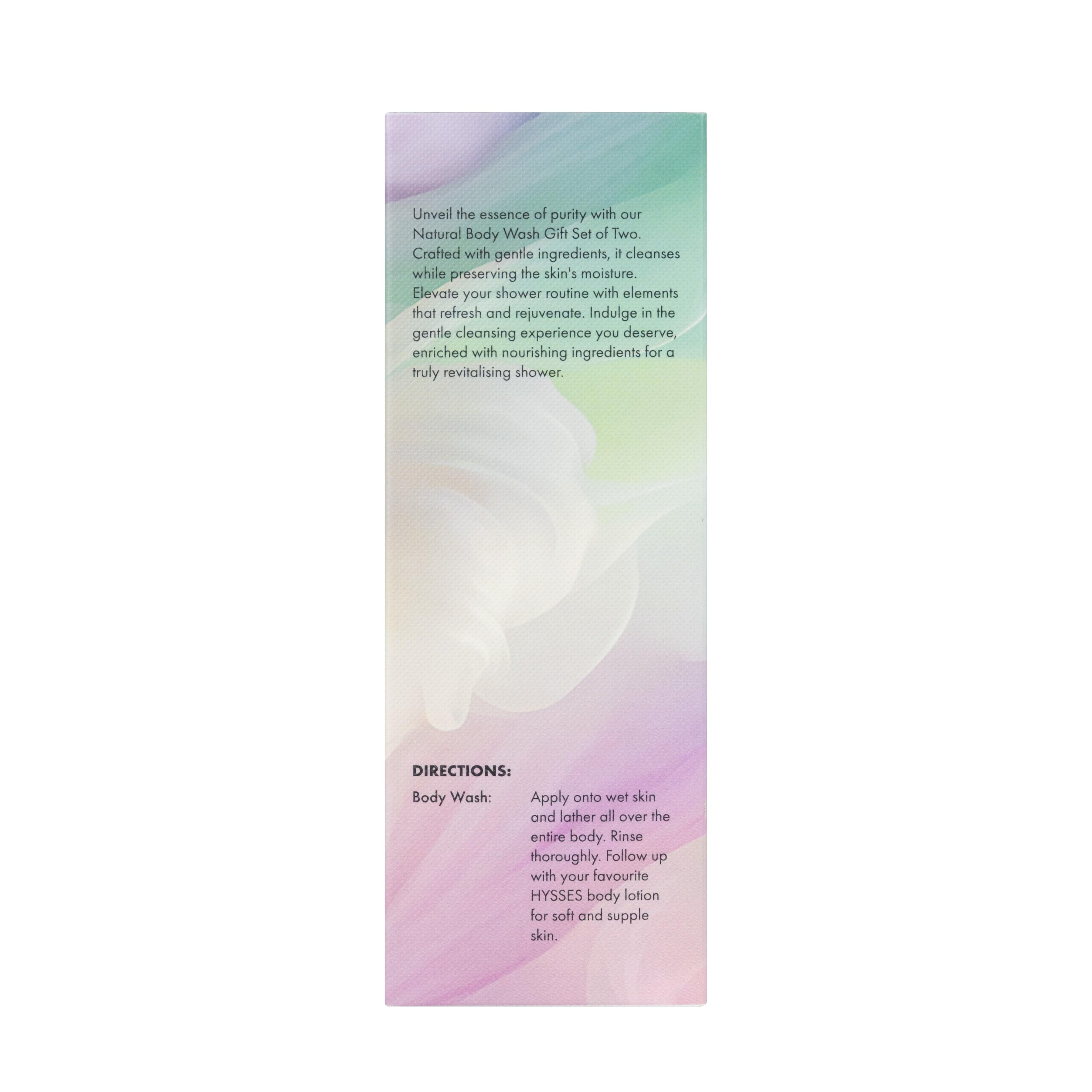 Hysses Gifts Gift Set Of 2 Body Wash, Orchid Ambrette & Cedar Patchouli, 65ml