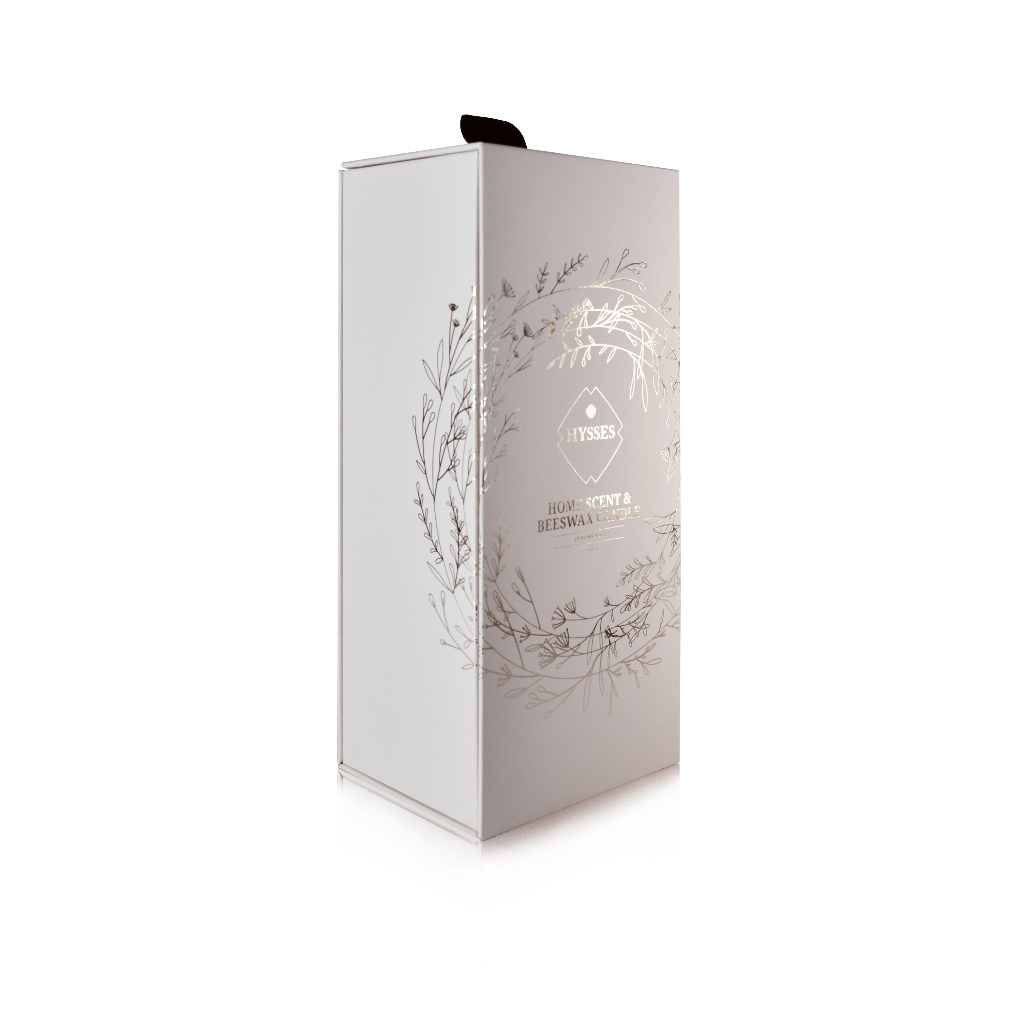 Hysses Singapore Gifts Gift Set Of 2 Home Scent & Beeswax Candle Lemongrass, 60ml/150g