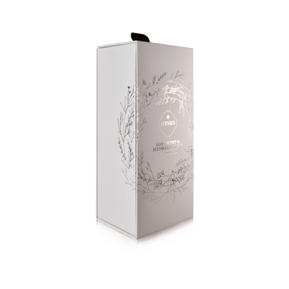 Hysses Singapore Gifts Gift Set Of 2 Home Scent & Beeswax Candle Lemongrass, 60ml/150g