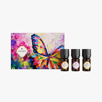 Hysses Singapore Gifts Gift Set of 3 Essential Oils, 5ml (Lavender Orange, Osmanthus Yuzu & Bergamot Hibiscus)