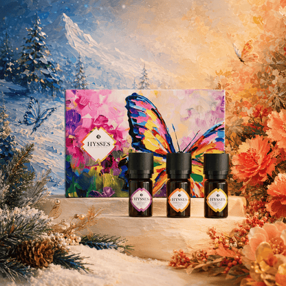 Hysses Singapore Gifts Gift Set of 3 Essential Oils, 5ml (Lavender Orange, Osmanthus Yuzu & Bergamot Hibiscus)