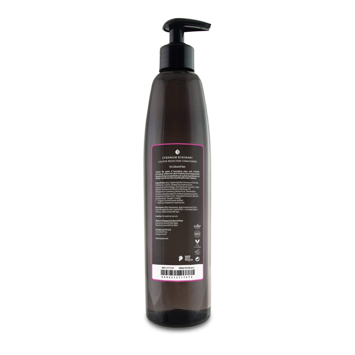 Hysses Hair Care Colour Protection Conditioner, Geranium Rosemary