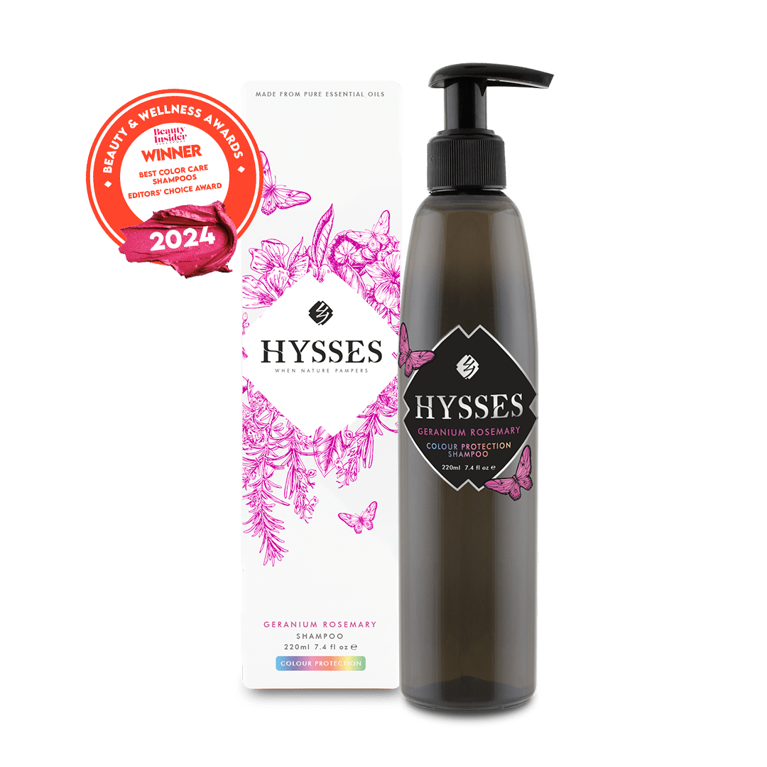 Hysses Hair Care Colour Protection Shampoo, Geranium Rosemary