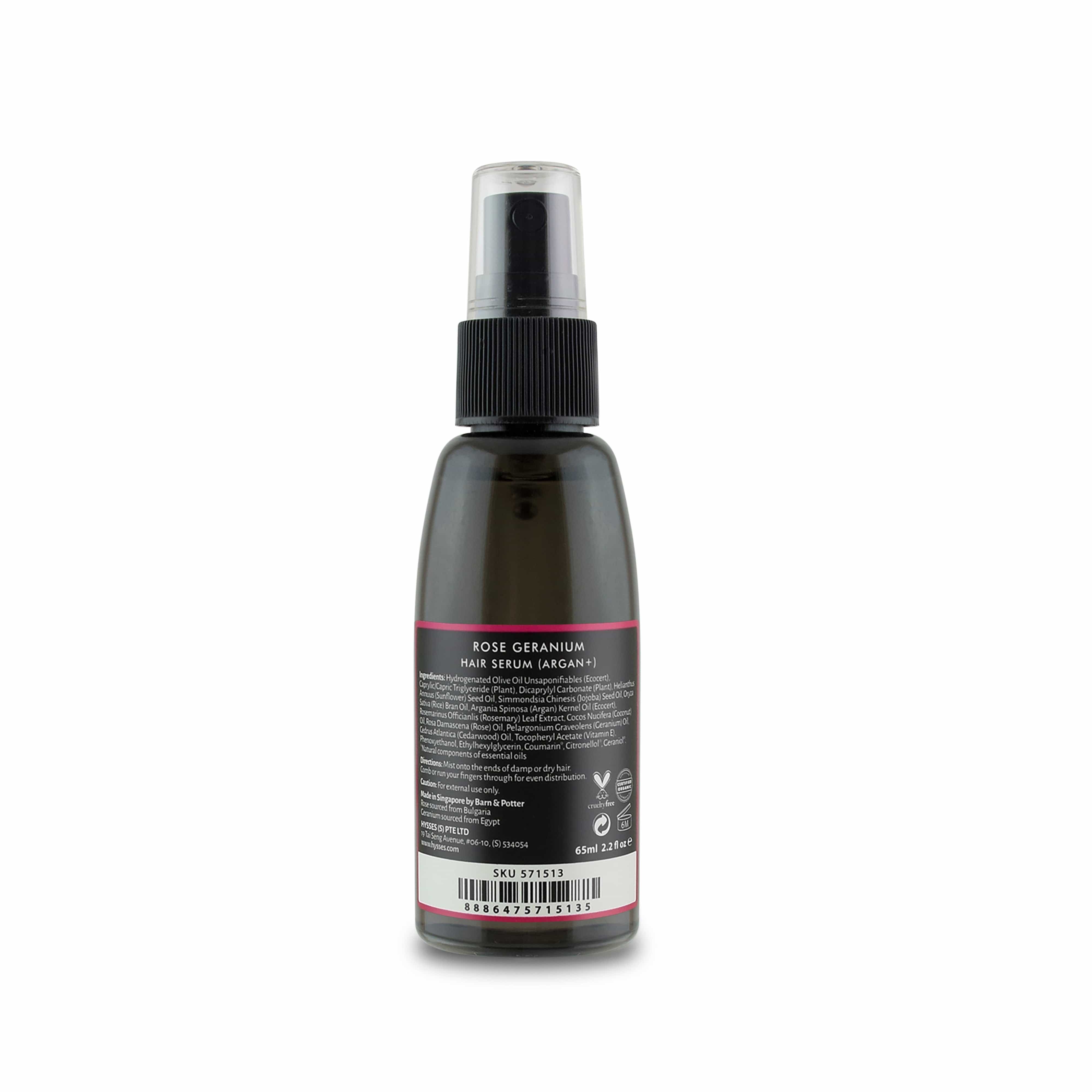 Hysses Singapore Hair Hair Serum Rose Geranium (Argan+)