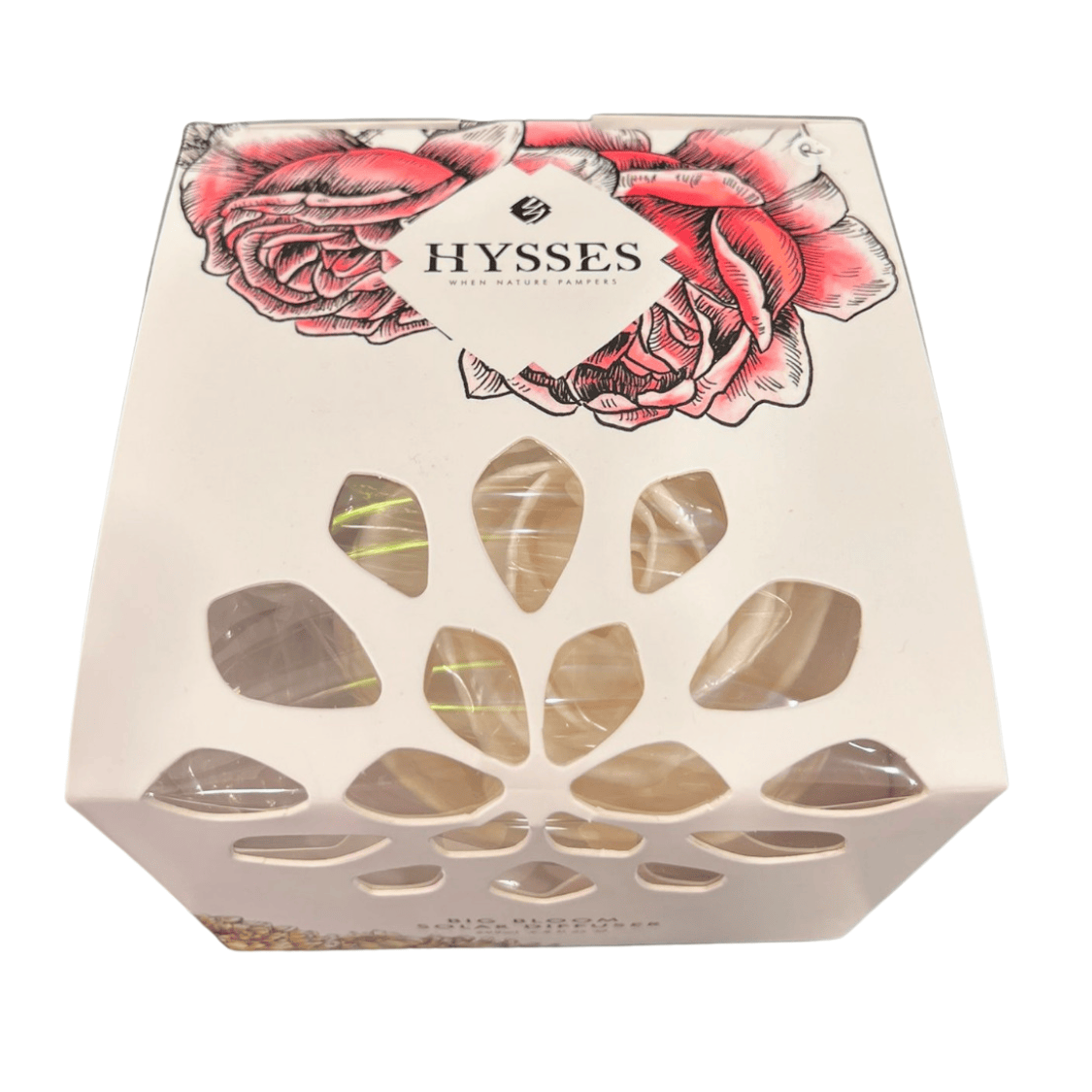 Hysses Singapore Home & Scent Big Bloom Solar Diffuser, Lemon Geranium (Red)