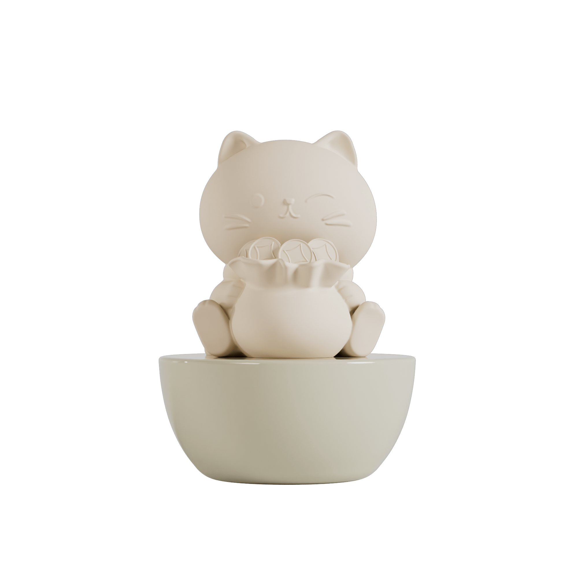 Hysses Singapore Home & Scent Clay Diffuser Daikichi Cat