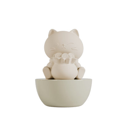 Hysses Singapore Home & Scent Clay Diffuser Daikichi Cat