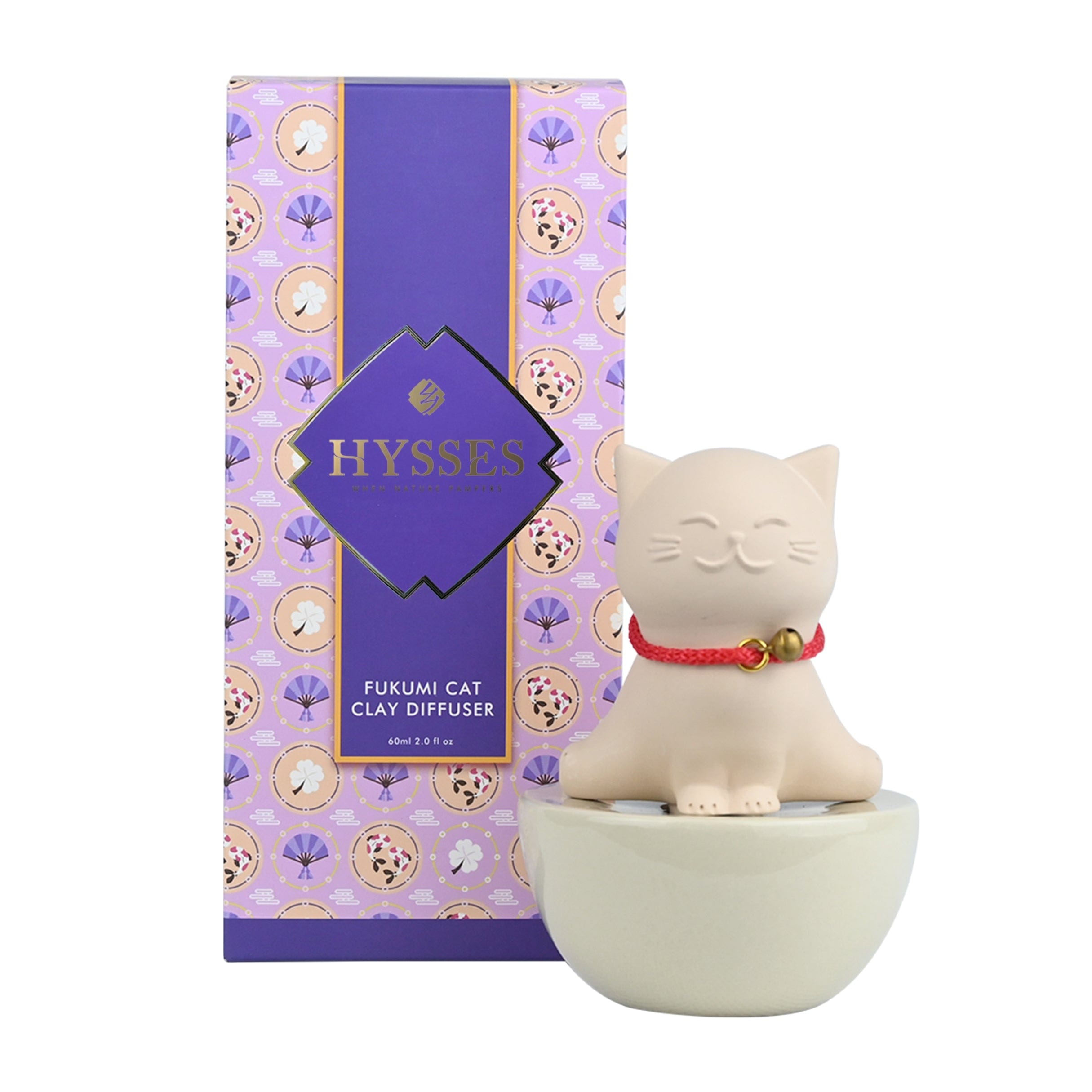 Hysses Singapore Home & Scent Clay Diffuser Fukumi Cat
