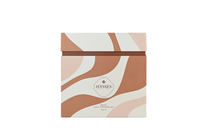 Hysses Singapore Home & Scent Clay Diffuser Set of 2, Beary (Yuzu Vetiver & Bergamot Jasmine)