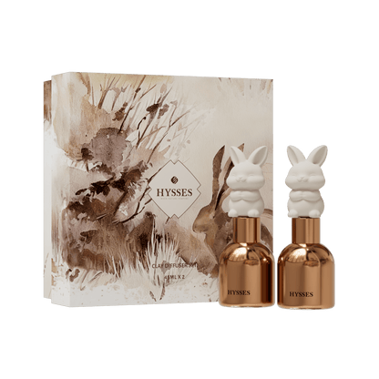 Hysses Singapore Home & Scent Clay Diffuser Set of 2, Rabbit (Magnolia Ambrette & Osmanthus Yuzu)