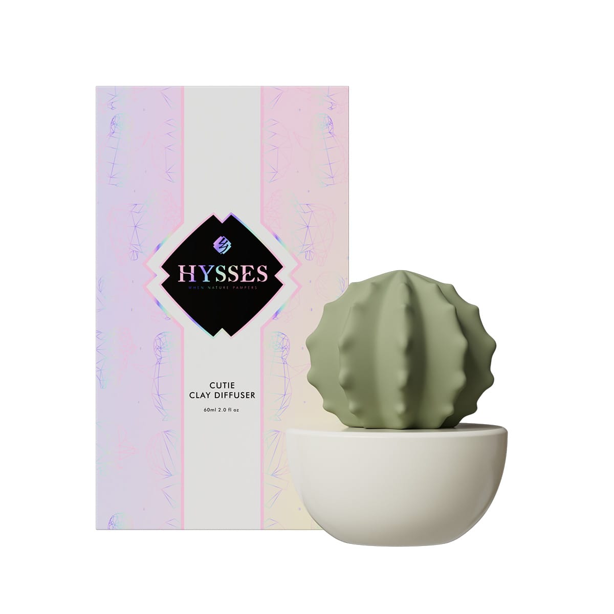 Hysses Singapore Home & Scent Cutie Clay Diffuser Cactus
