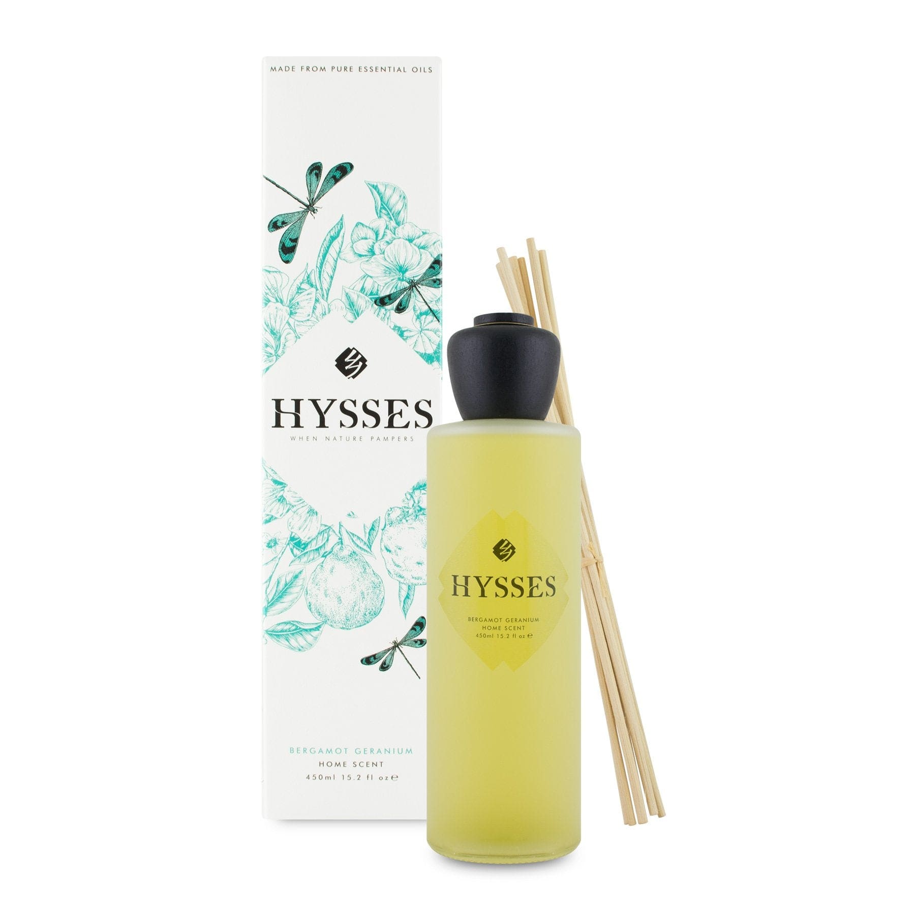 Hysses Singapore Home & Scent 450ml Home Scent Reed Diffuser Bergamot Geranium