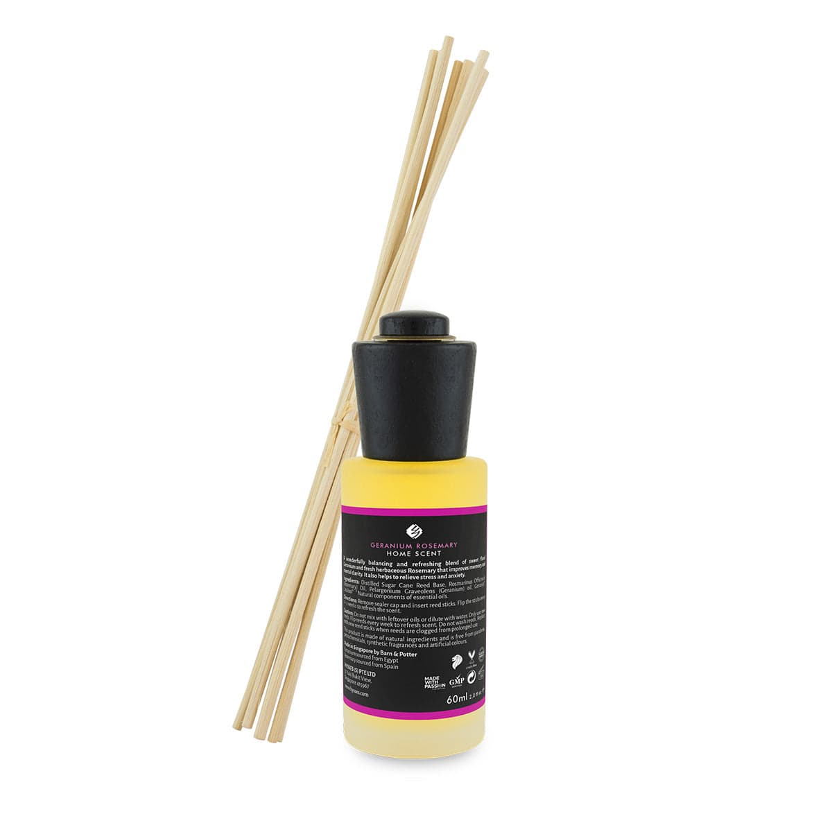 Hysses Singapore Home & Scent Home Scent Reed Diffuser Geranium Rosemary