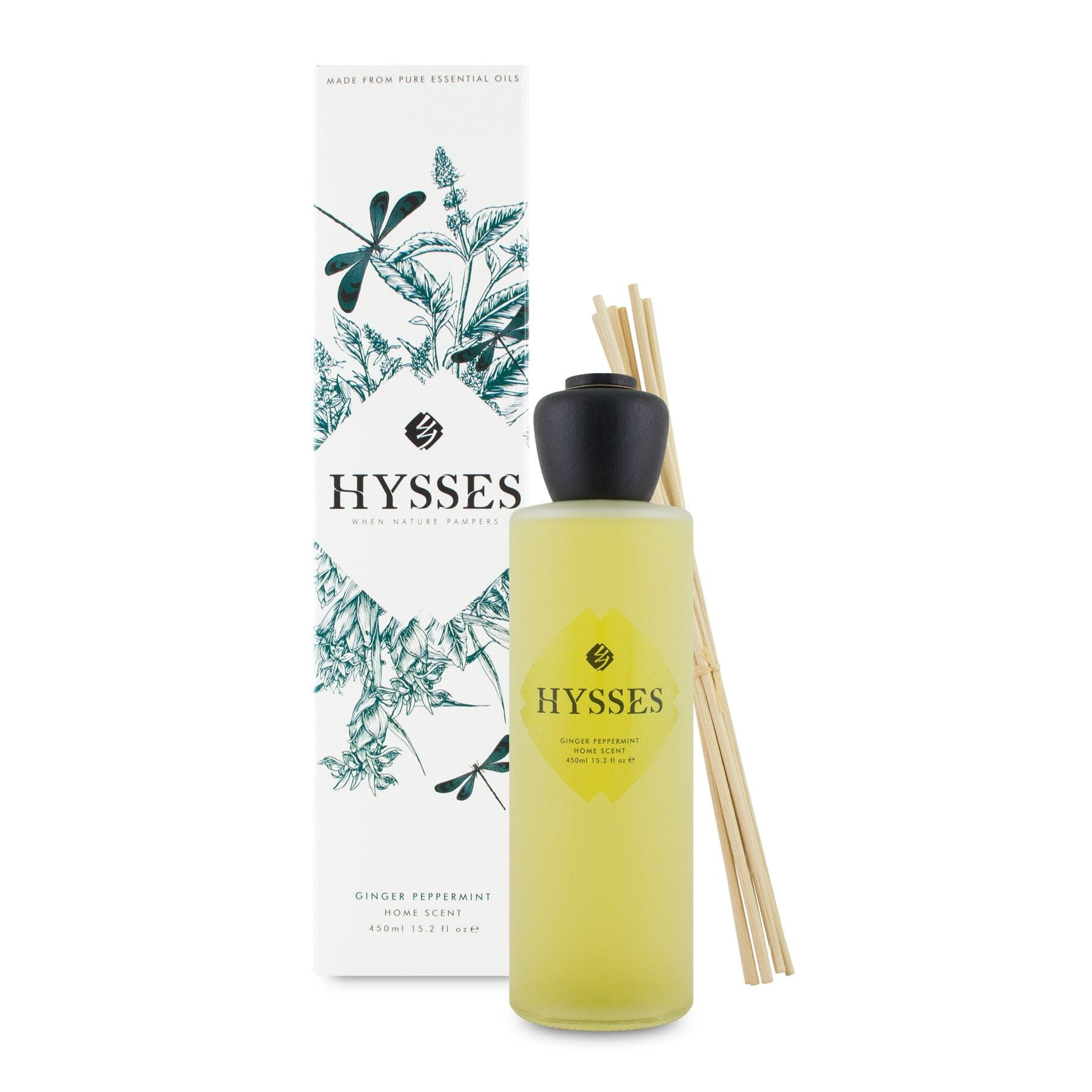 Hysses Singapore Home & Scent 450ml Home Scent Reed Diffuser Ginger Peppermint
