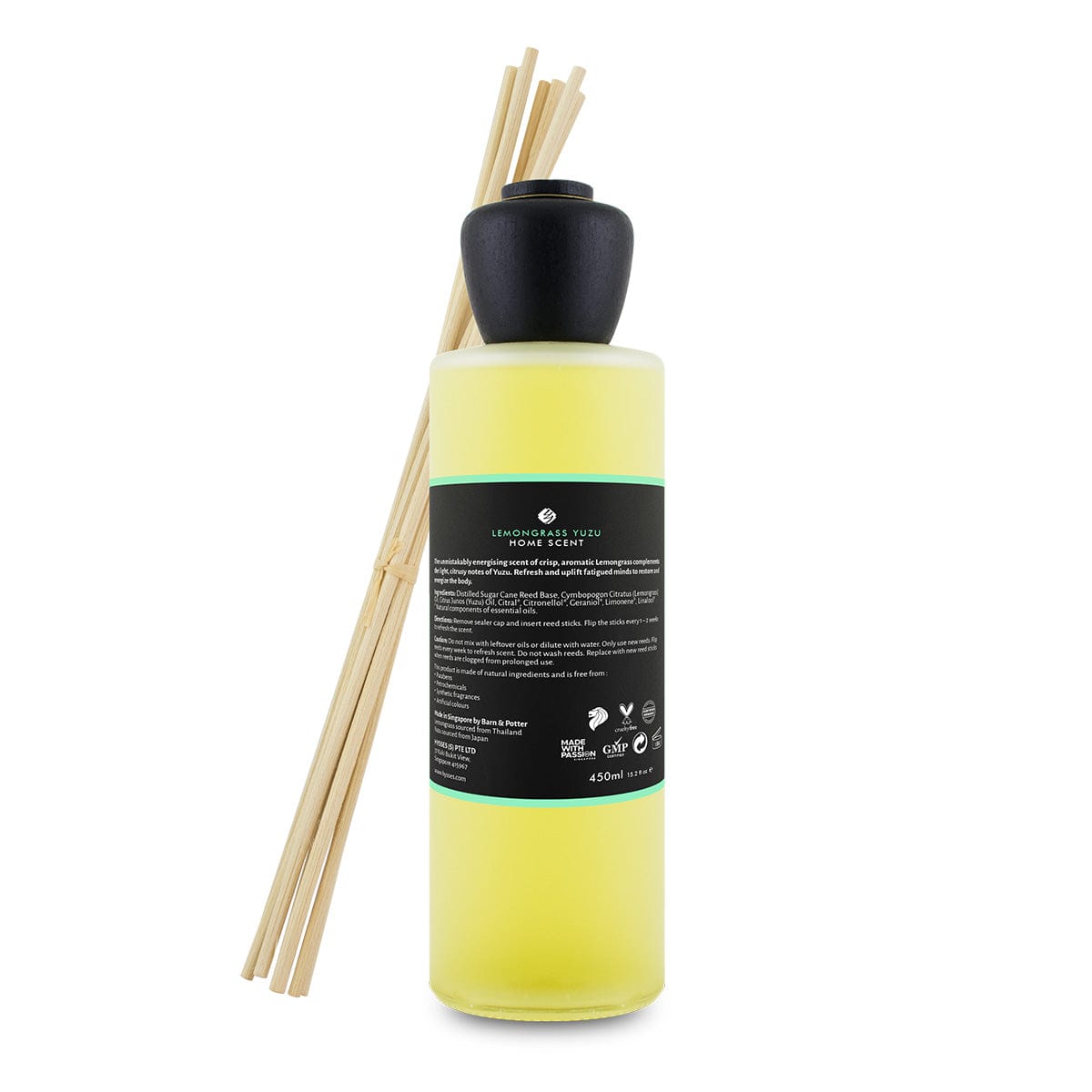Hysses Singapore Home & Scent Home Scent Reed Diffuser Lemongrass Yuzu