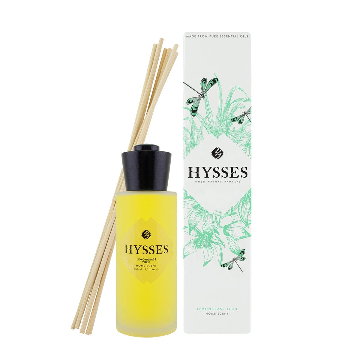 Hysses Singapore Home & Scent 150ml Home Scent Reed Diffuser Lemongrass Yuzu