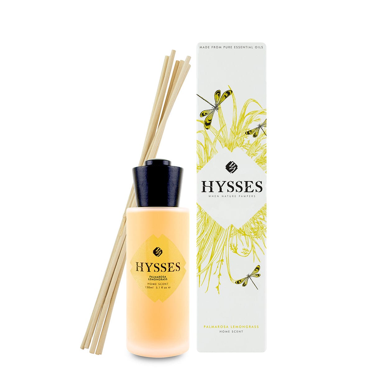 Hysses Singapore Home & Scent 150ml Home Scent Reed Diffuser Palmarosa Lemongrass