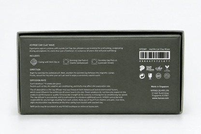 Hysses Singapore Home & Scent Joyride Car Clay, Wave (Lavender Hinoki & Vanilla Sandalwood)