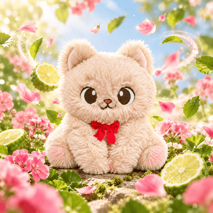 Hysses Singapore Home & Scent Maneki Chou Chou Plushie, Bergamot Geranium