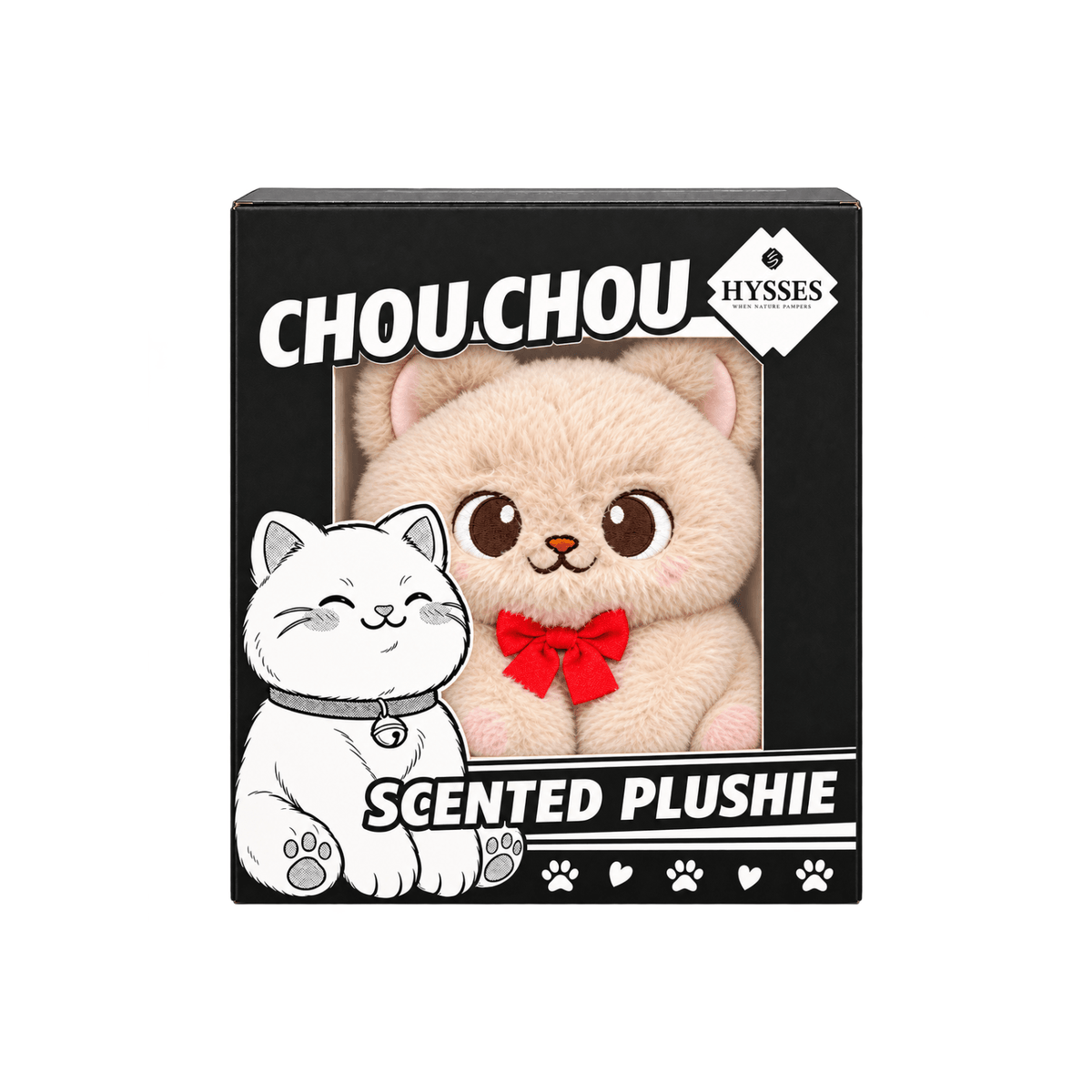 Hysses Singapore Home & Scent Maneki Chou Chou Plushie, Bergamot Geranium