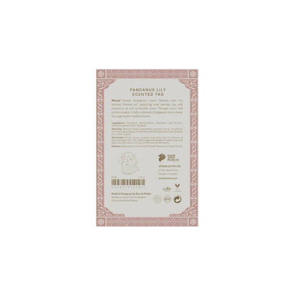 Hysses Singapore Home & Scent Mercat Scented Tag, Pura, Pandanus Lily