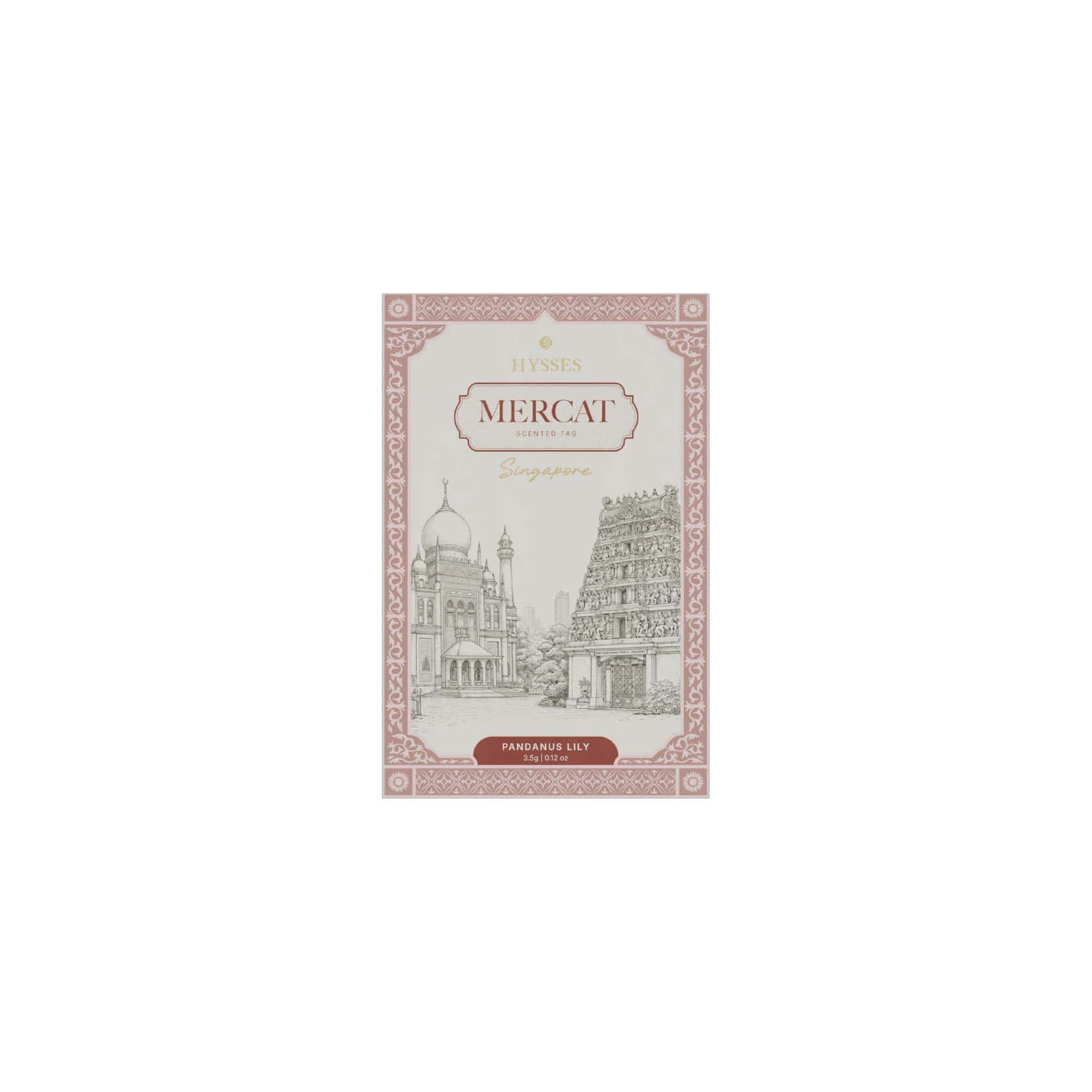 Hysses Singapore Home & Scent Mercat Scented Tag, Pura, Pandanus Lily