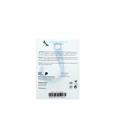 Hysses Singapore Home & Scent Scented Pouch, Bergamot Geranium