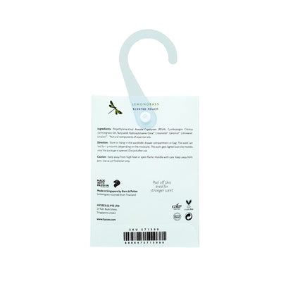 Hysses Singapore Home & Scent Scented Pouch, Lemongrass