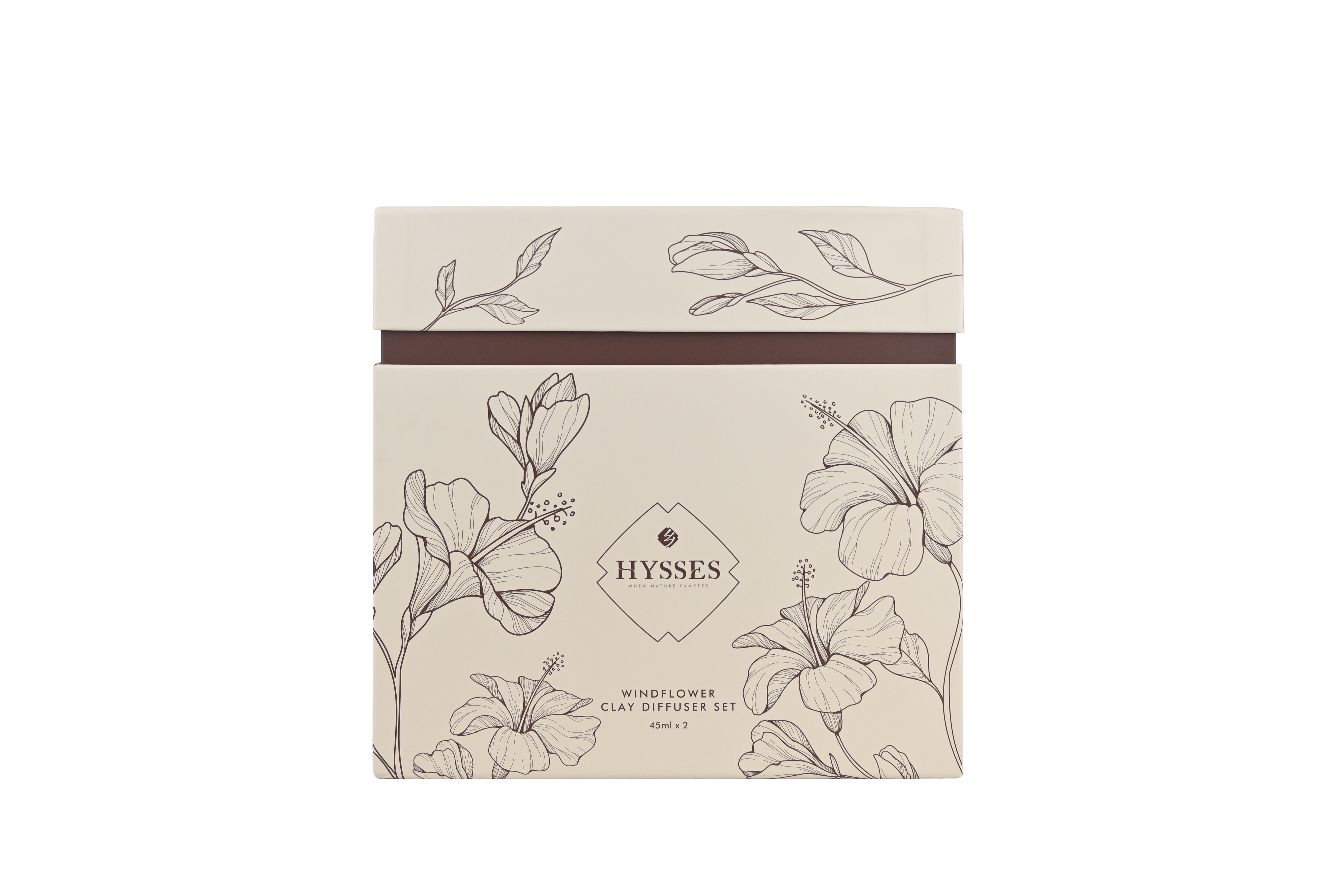 Hysses Singapore Home & Scent Windflower Clay Diffuser Set of 2 – Geranium & Orchid