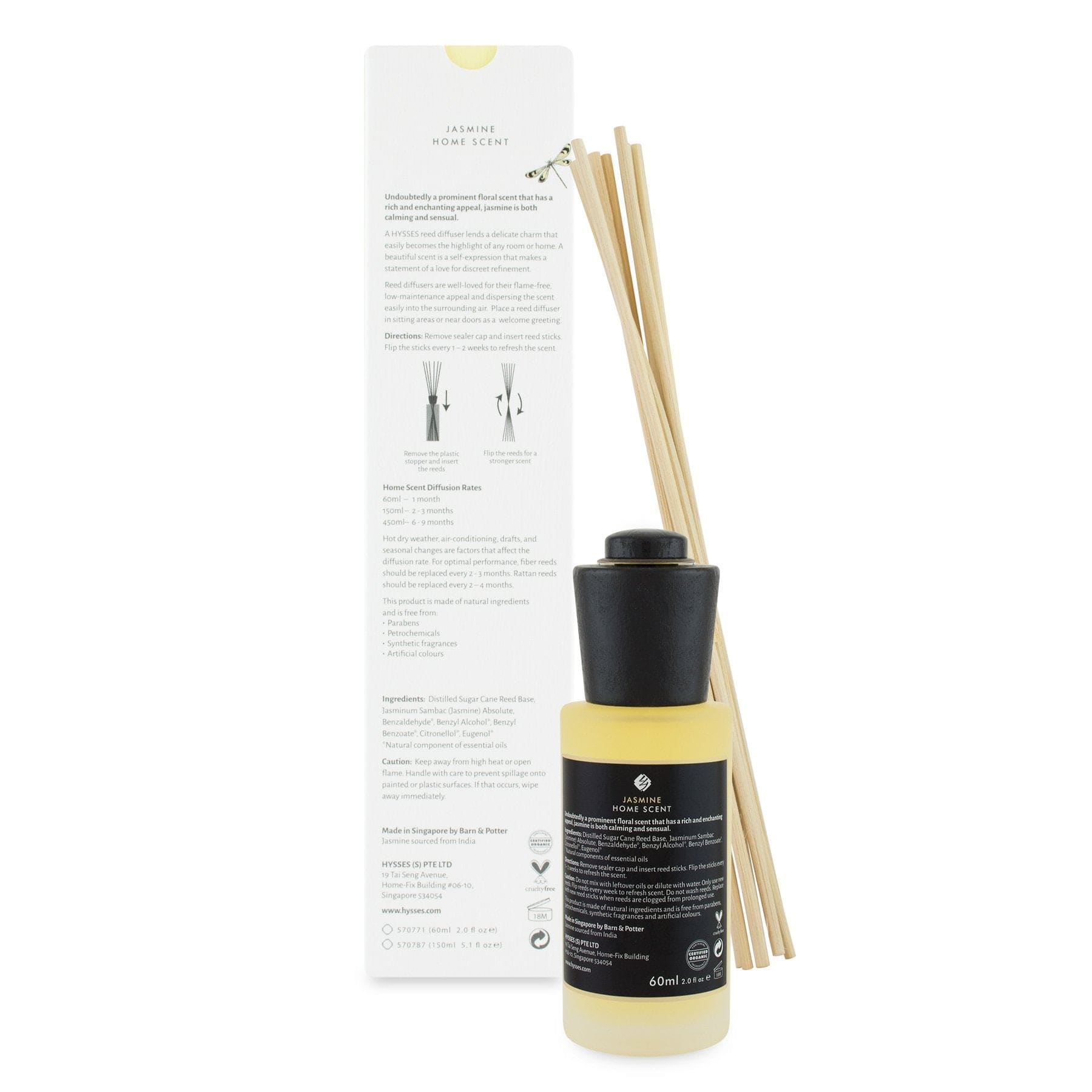 Hysses Singapore Home Scents Home Scent Reed Diffuser  Jasmine R