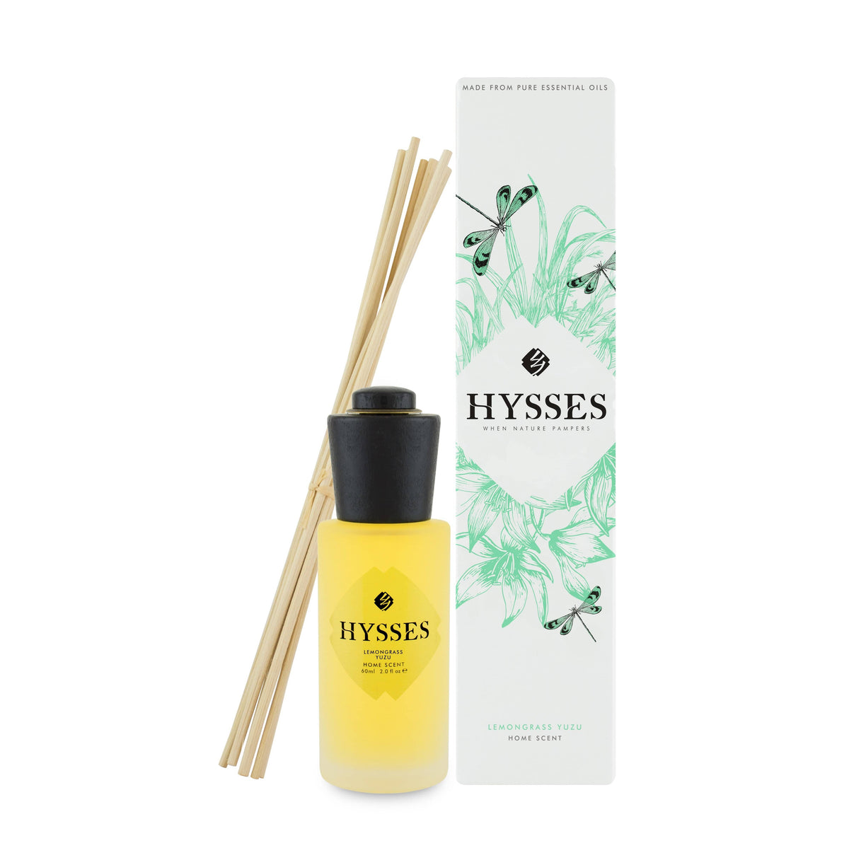 Hysses Home Scents 150ml Home Scent Reed Diffuser Lemongrass Yuzu, 150ml