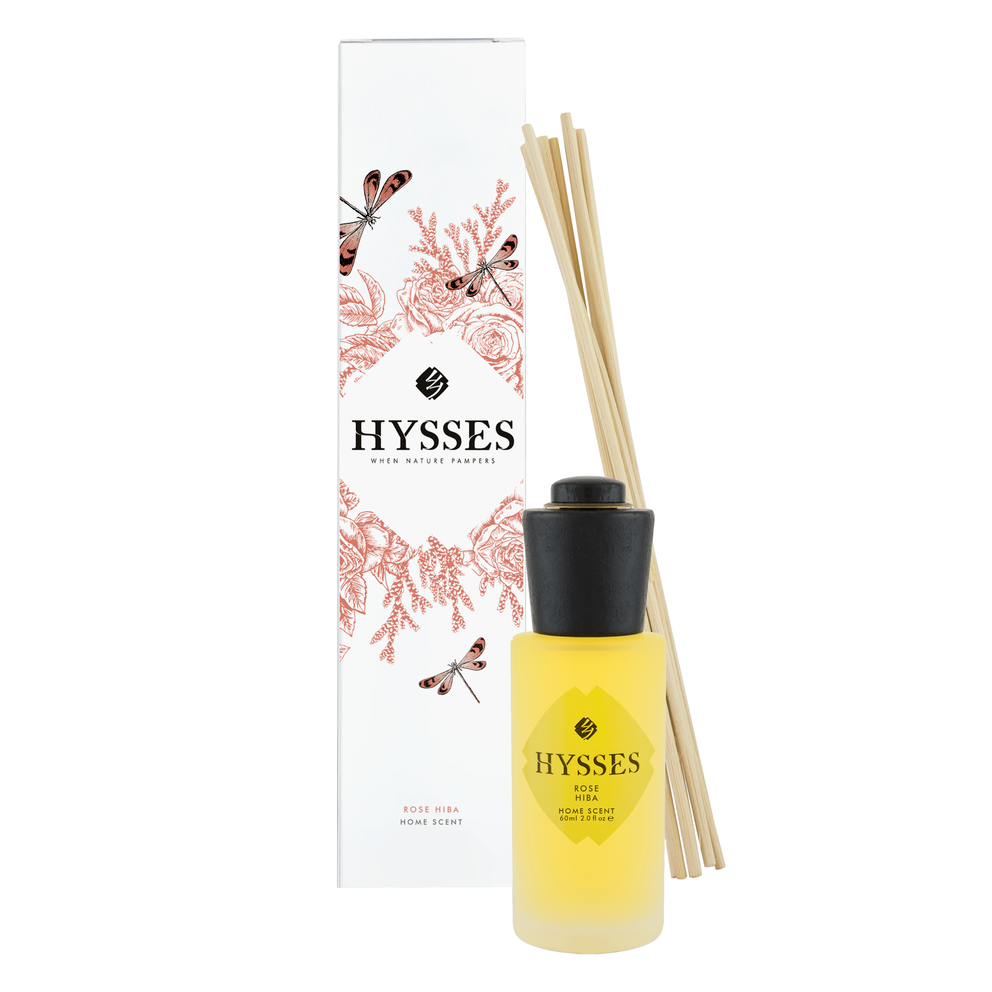 Hysses Singapore Home Scents 60ml Home Scent Reed Diffuser Rose Hiba