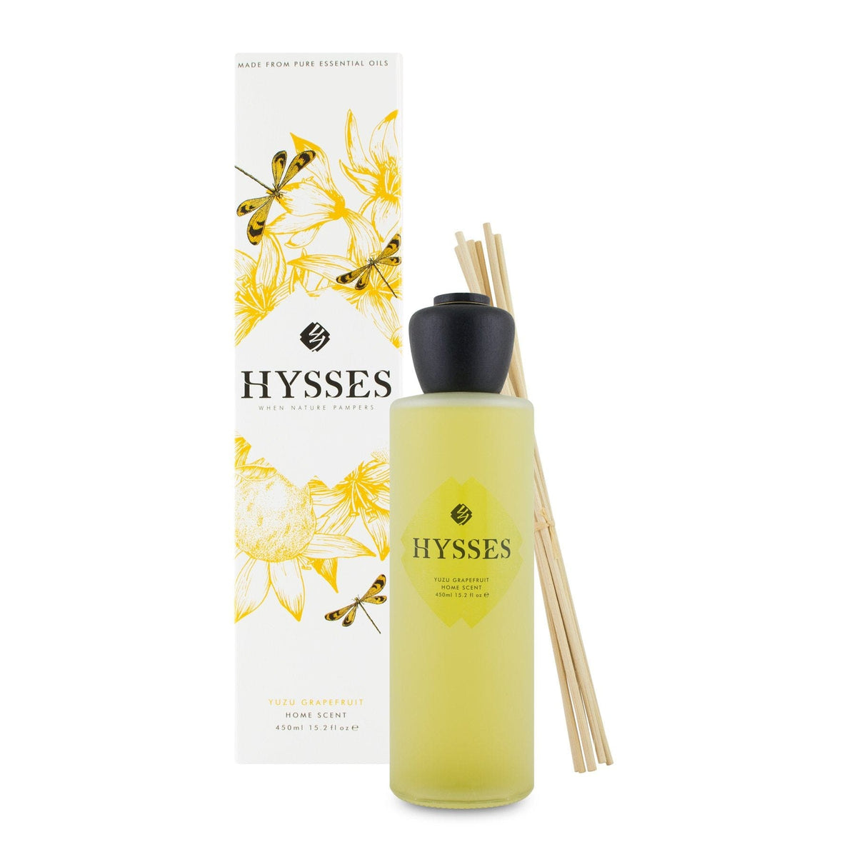 Hysses Home Scents 450ml Home Scent Reed Diffuser Yuzu Grapefruit, 450ml