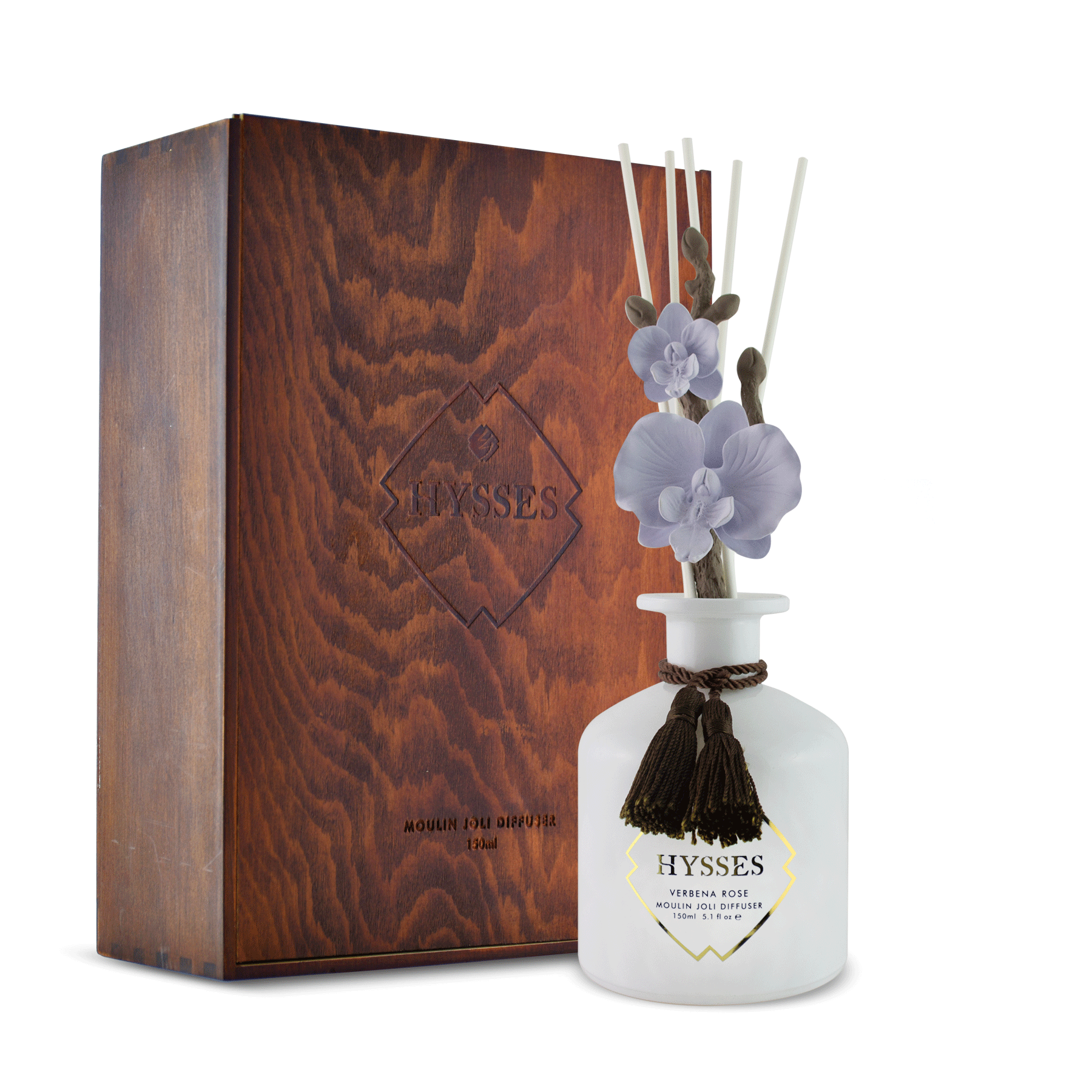 Hysses Home Scents Moulin Joli Diffuser, Orchid, Ginger Peppermint