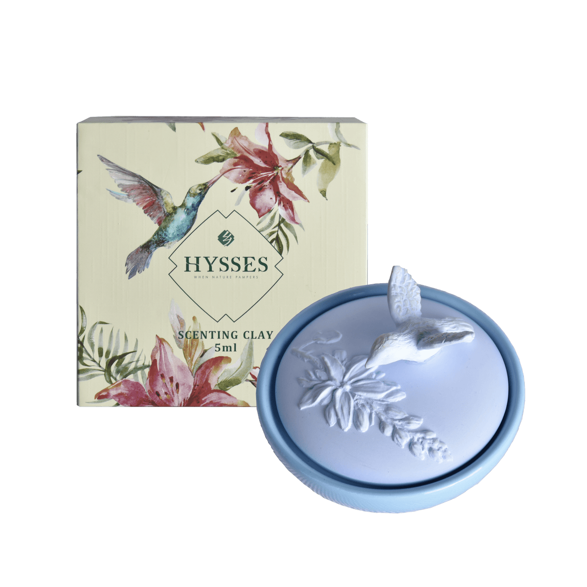 Hysses Home Scents Scenting Car Clay Bluejay, Plum Yuzu 5ml