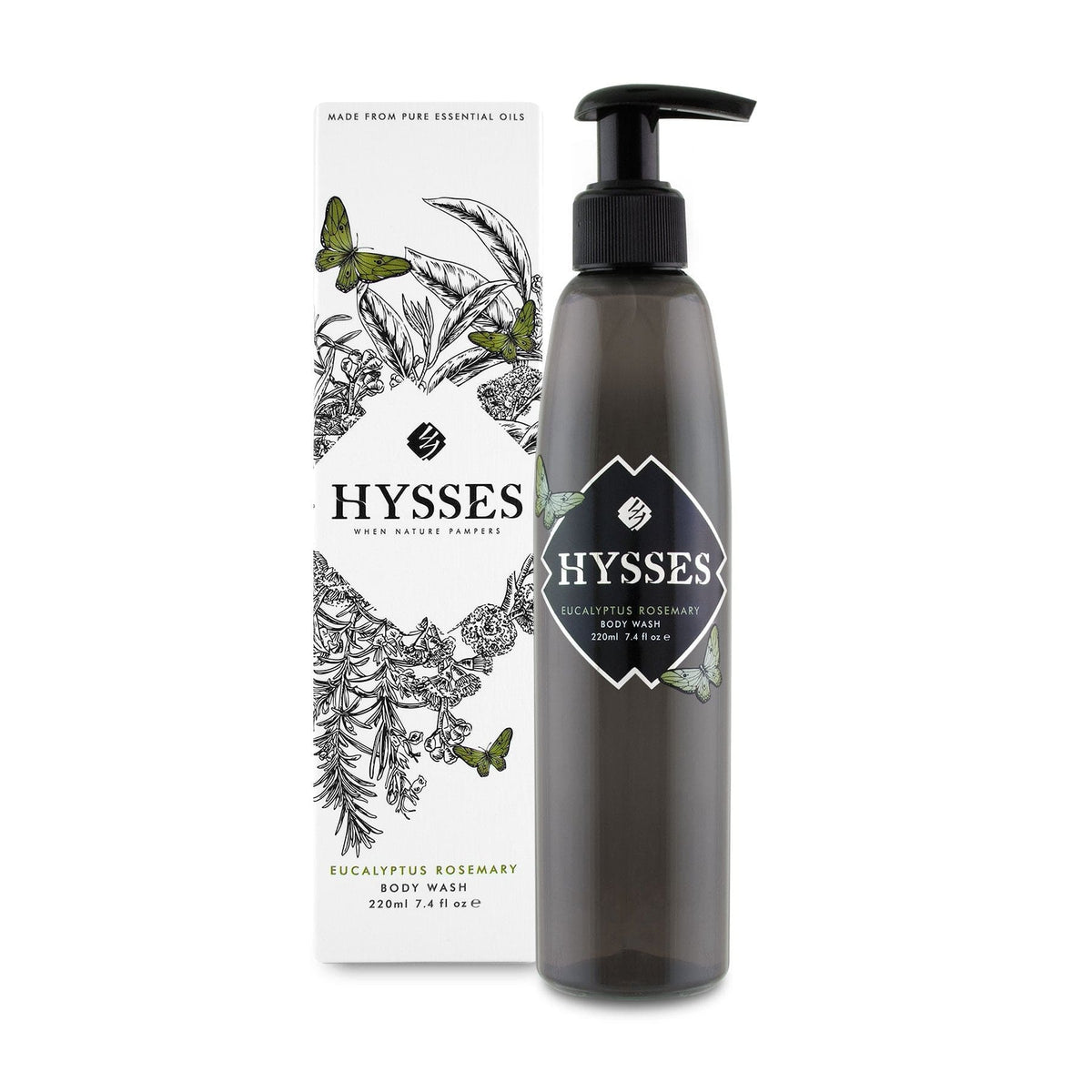 Hysses Body Care Body Wash Eucalyptus Rosemary, 220ml