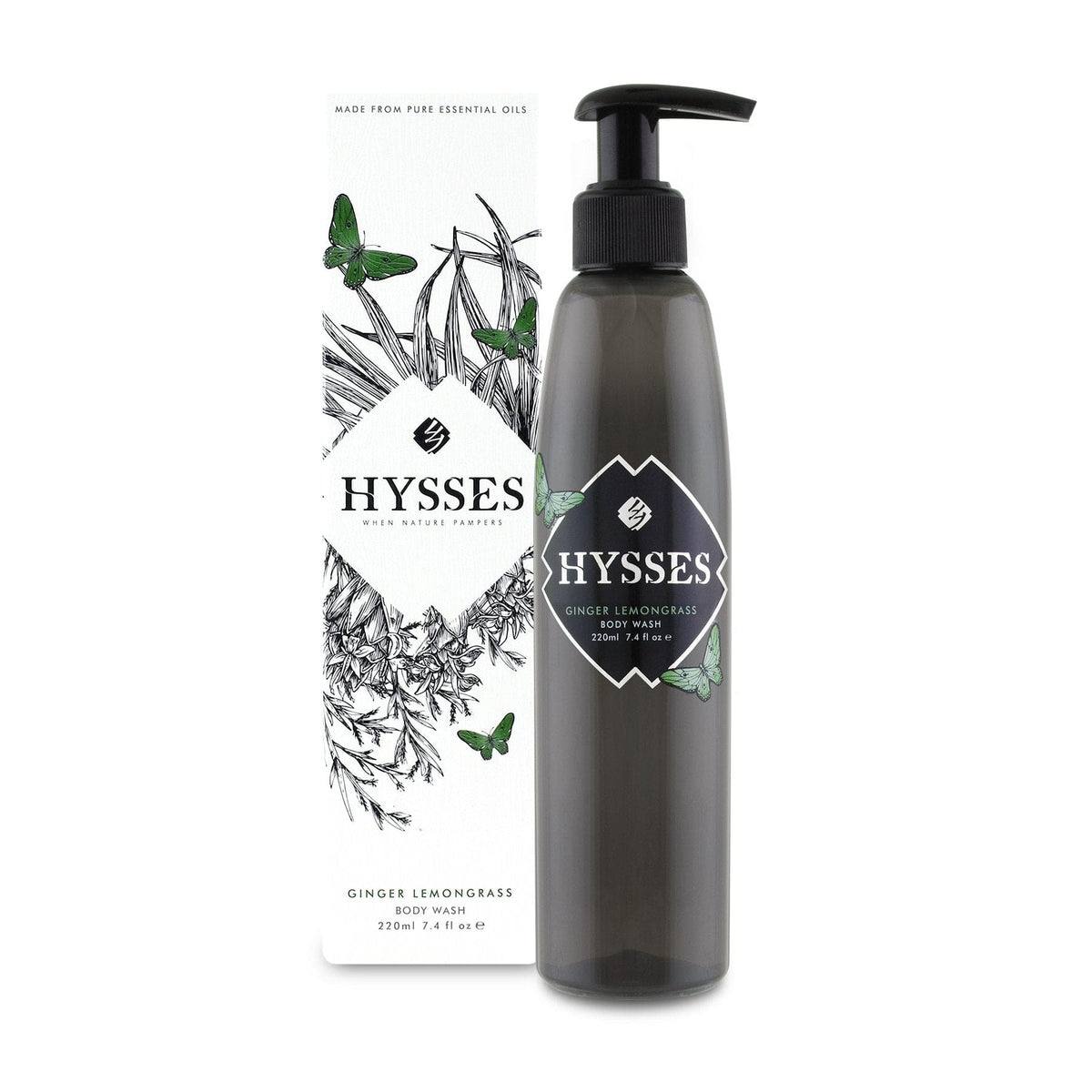 Hysses Body Care 220ml Body Wash Ginger Lemongrass, 220ml